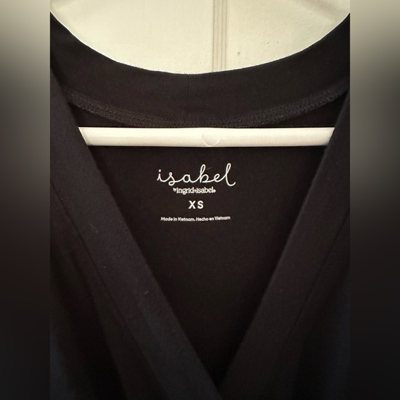 Isabel Maternity Breastfeeding jumpsuit with pockets - Black . - Picture 5 of 8